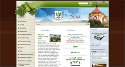Desktop Screenshot of mestoduba.cz