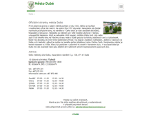 Tablet Screenshot of mestoduba.cz